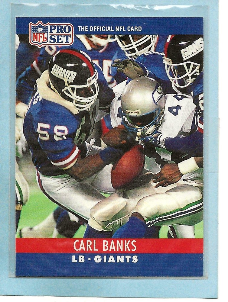 1990 Pro Set NFL Football Card Carl Banks #223 New York Giants