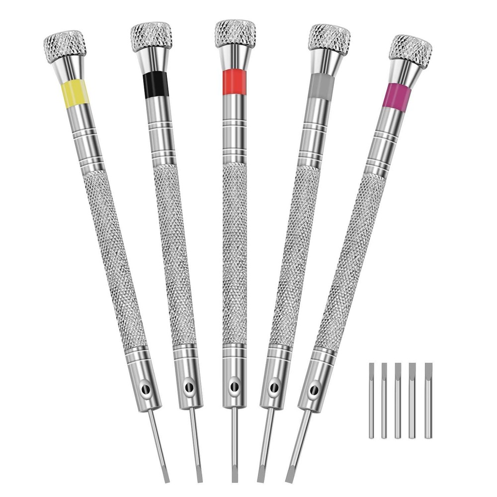 5Pcs Screwdriver Set Eyeglasses Watch Jewelry Watchmaker Precision Repair Tool