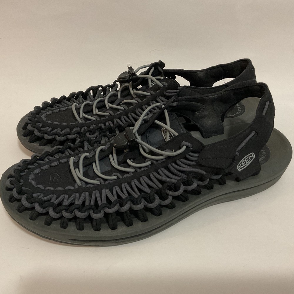 Mens KEEN UNEEK Sneaker Sandals,Size 11,Black/Grey, Outdoor,Hiking,Camping