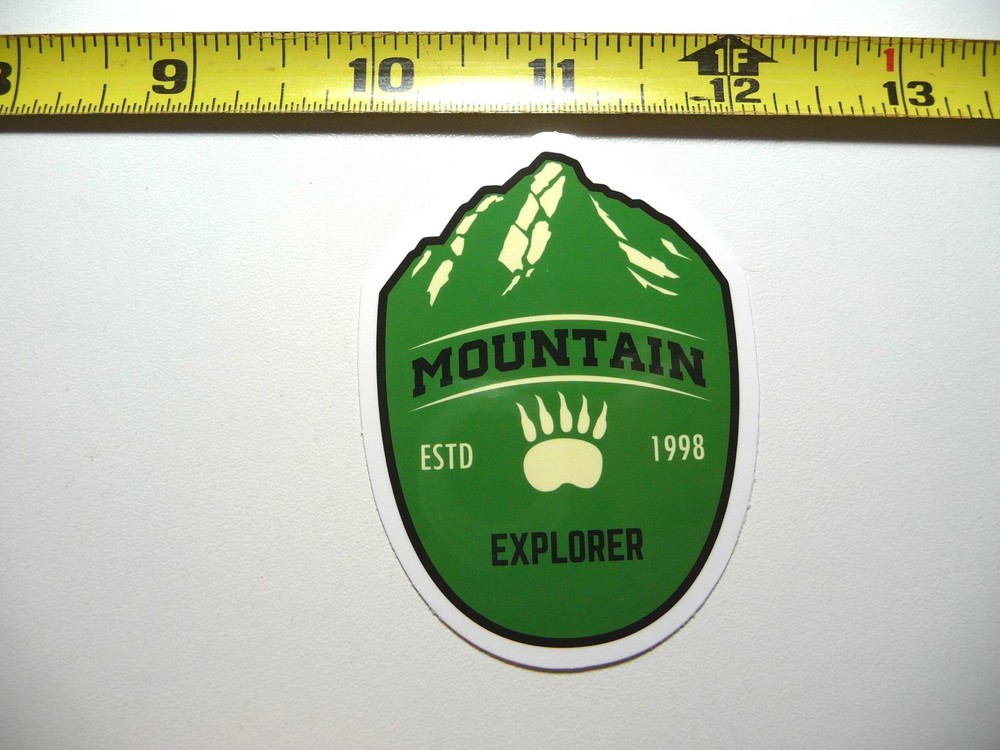MOUNTAIN EXPLORER DECAL STICKER CAMPING OUTDOORS HIKE HIKING NATURE ADVENTURE