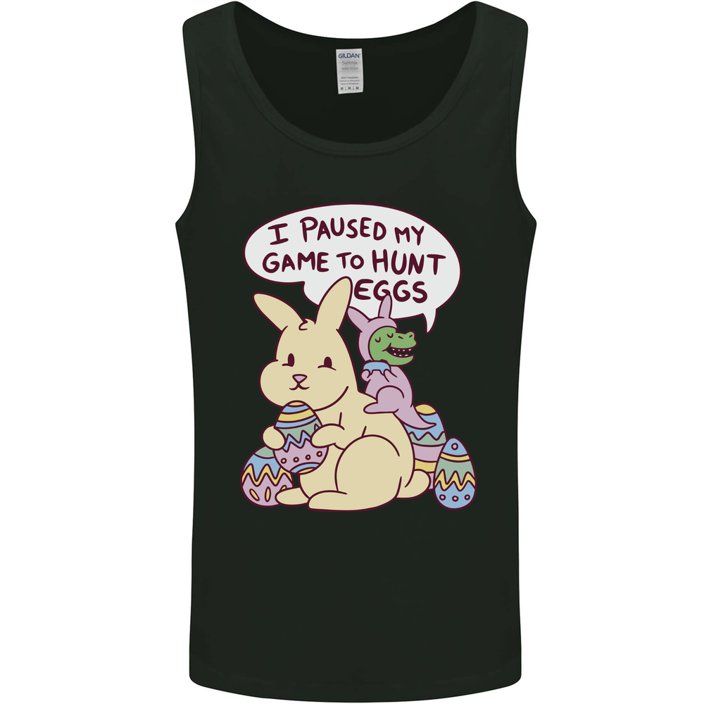 T-Rex Egg Hunt Mens Vest Tank Top