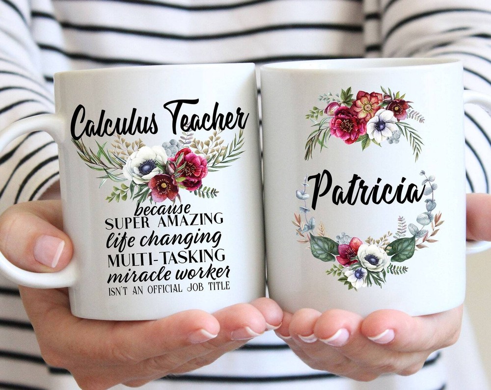 Personalized Calculus Teacher Gift For Women L Thank You Appreciation Birthday