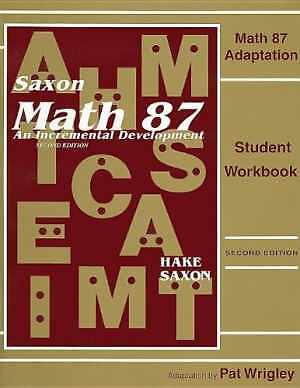 Math 87 Adaptation Student Edition by Stephen Hake and John in Acceptable Paperback Condition