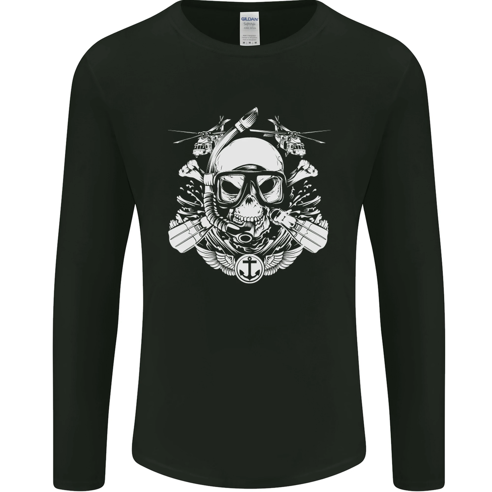 Navy Seals SBS Scuba Diver Mens Long Sleeve T-Shirt