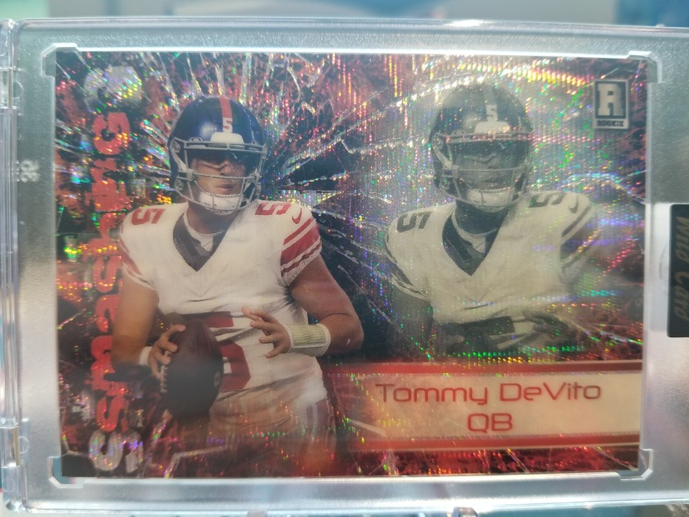 2023 Wild Card Alumination Tommy DeVito Smashing Red New York Giants RC /50