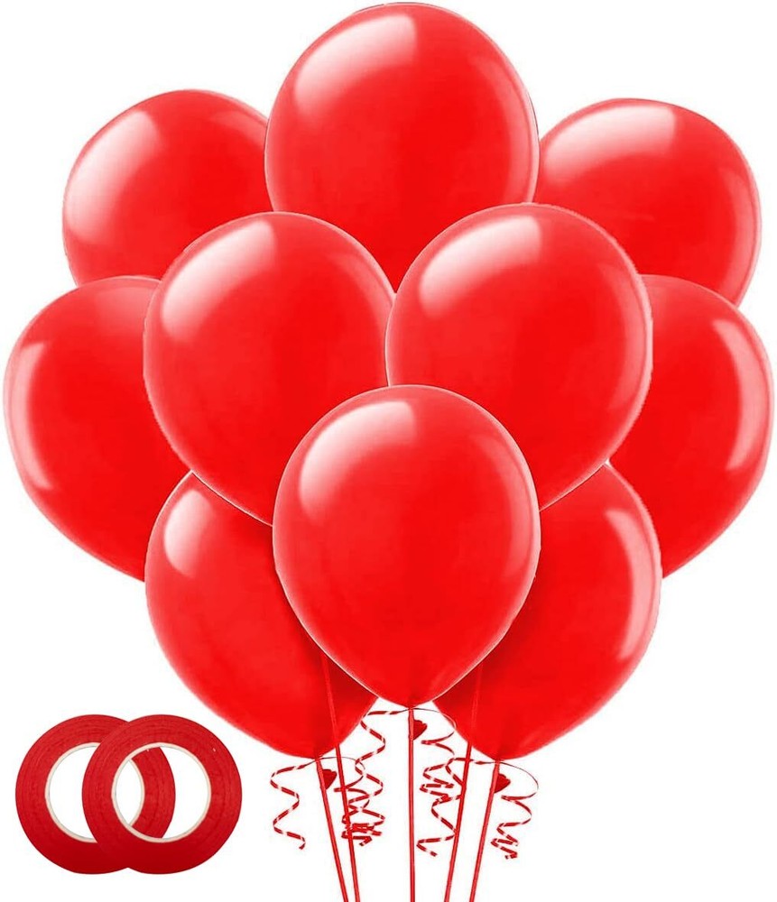Red Balloons Red Party Balloons100-Pack 12-InchLatex Balloons Red