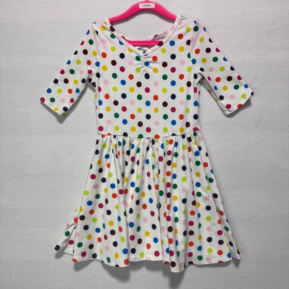 DotDotSmile Girls Size 3/4 Multi Color Circle Dress NWT