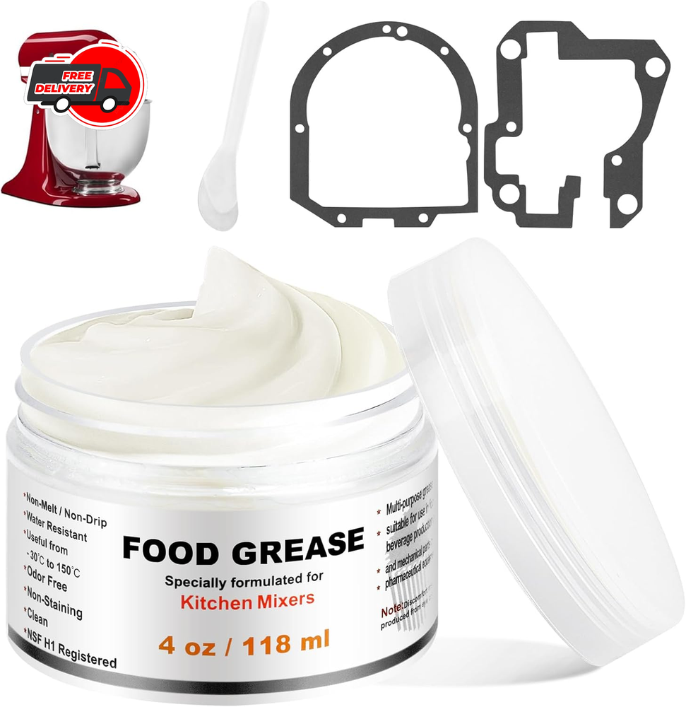 4 Oz Food Grade Grease for Kitchenaid Stand Mixer, Universally Compatible with K