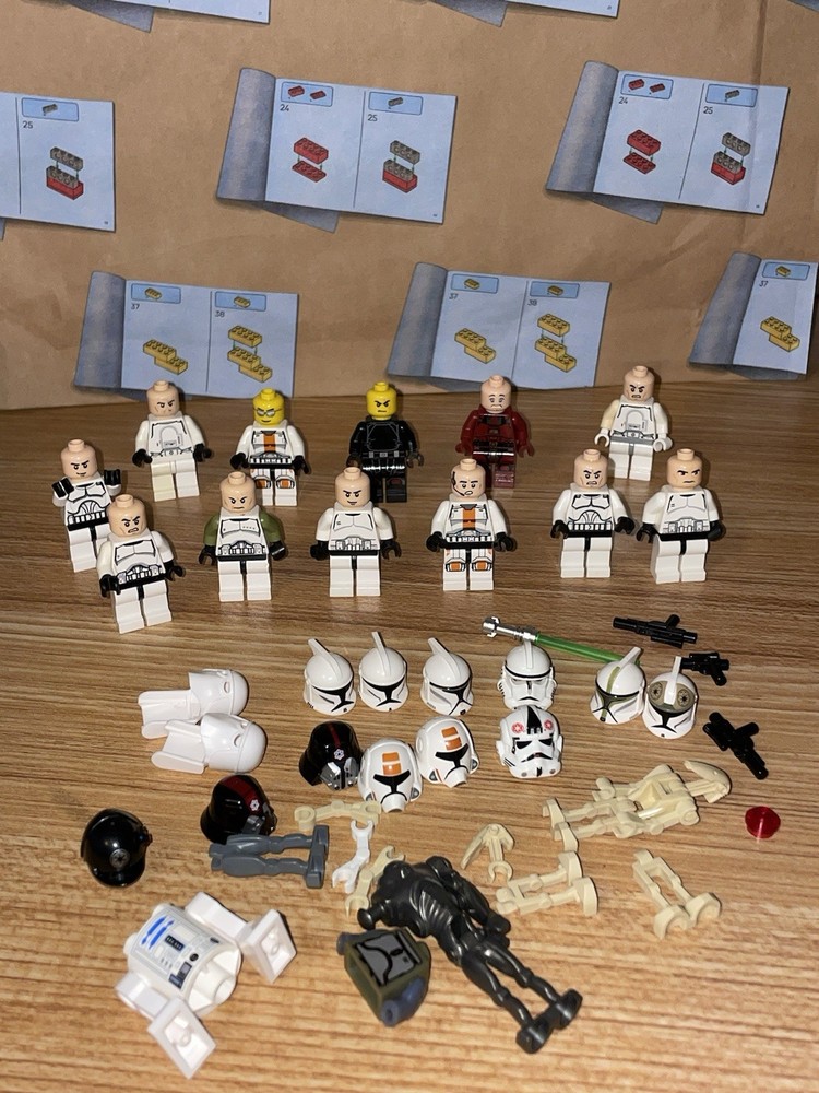 LEGO Star Wars Mini Figure Clones & Accessories Bundle USED LOT With Accessory