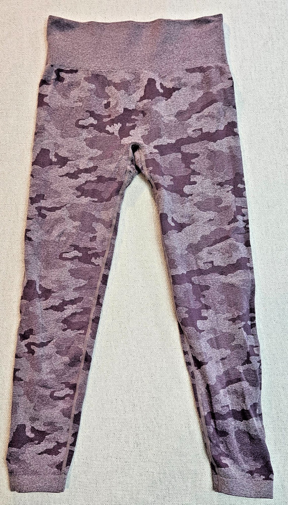 Leggings Purple Camo Women's Med By unbranded