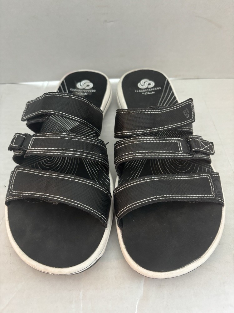 Cloudsteppers by Clarks Women Black Sandals US 8