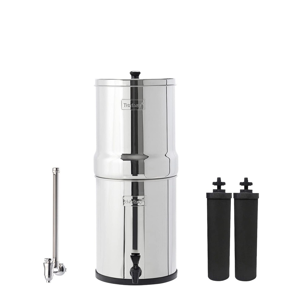 Royal Berkey Gravity-Fed Water Filter with 2 Black Berkey Elements Included