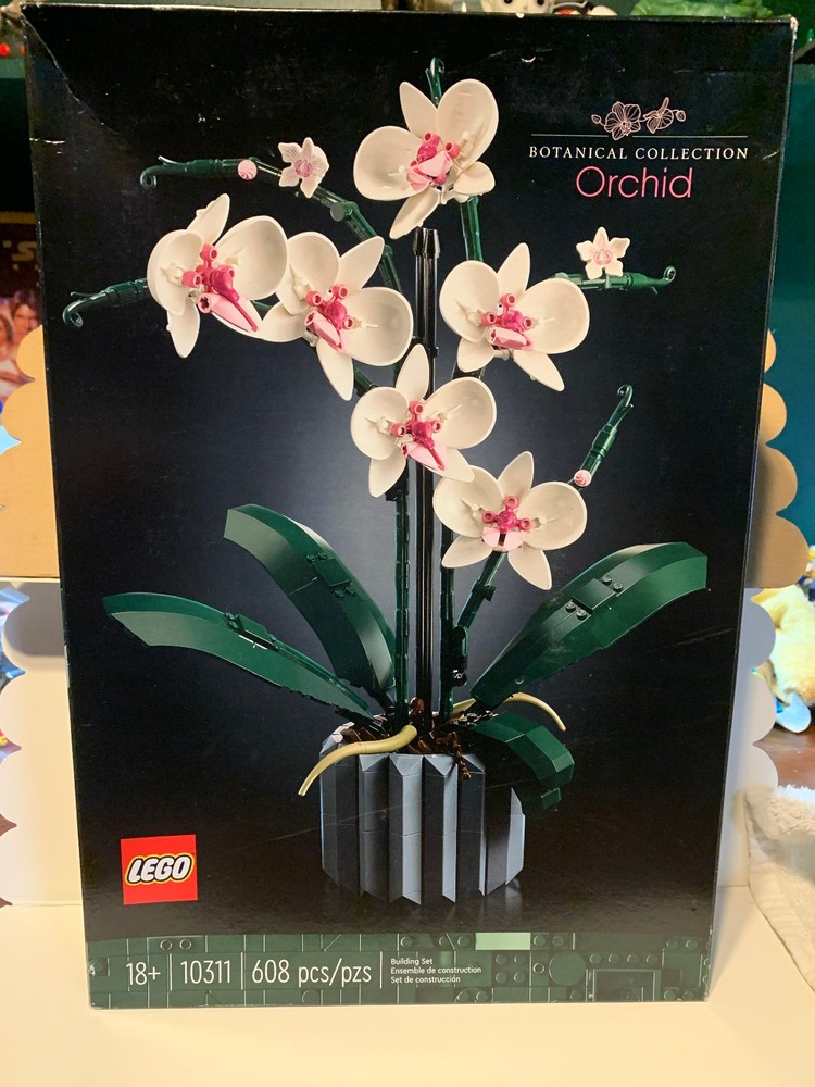 LEGO Icons Orchid Flower Building Set 10311 with Damaged Box