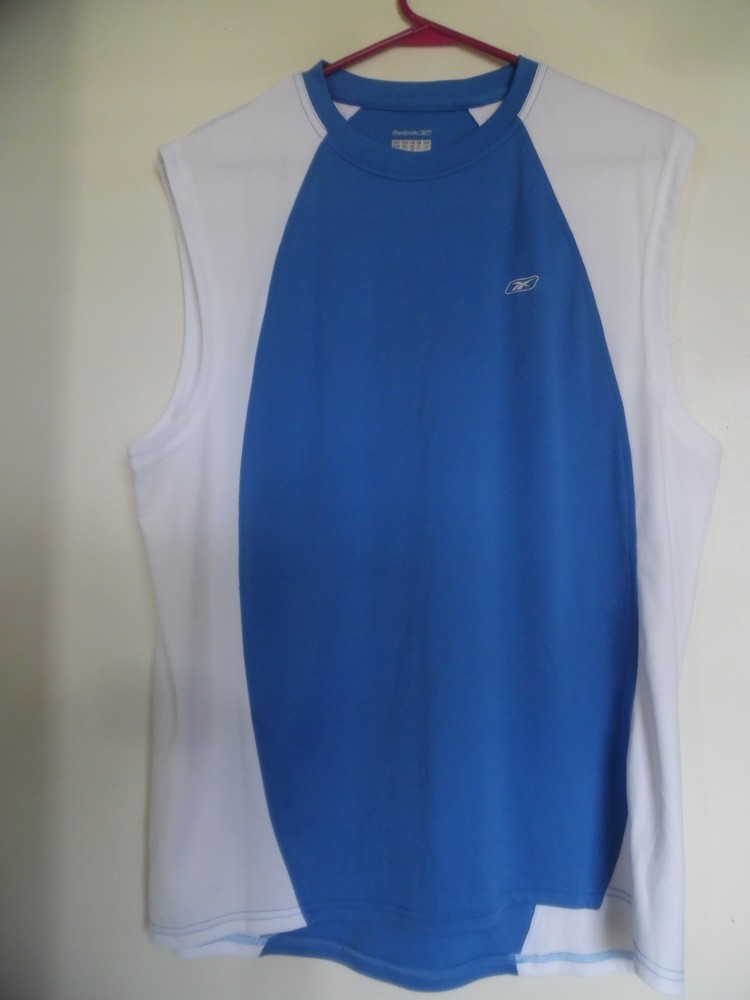 Reebok PlayDry Fitness Work Out Shirt Tank Tee, Sz  L