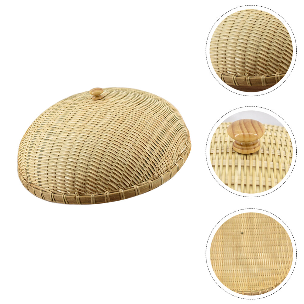 Mesh Tent Food Cover Protectors Dome Bamboo Bread Restaurant