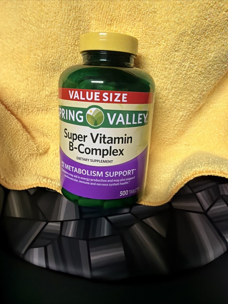 Spring Valley Super Vitamin B-Complex Tablets, 500 Count..+