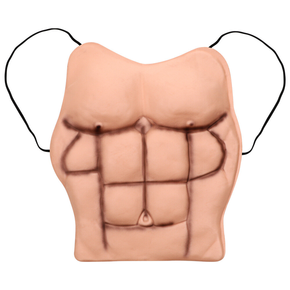 Fake Masquerade Mask for Women Funny Chest Prank Game