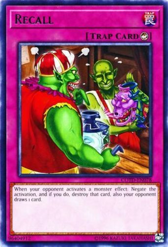 Recall - COTD-EN078 - Rare - Unlimited Edition x3 - Near Mint