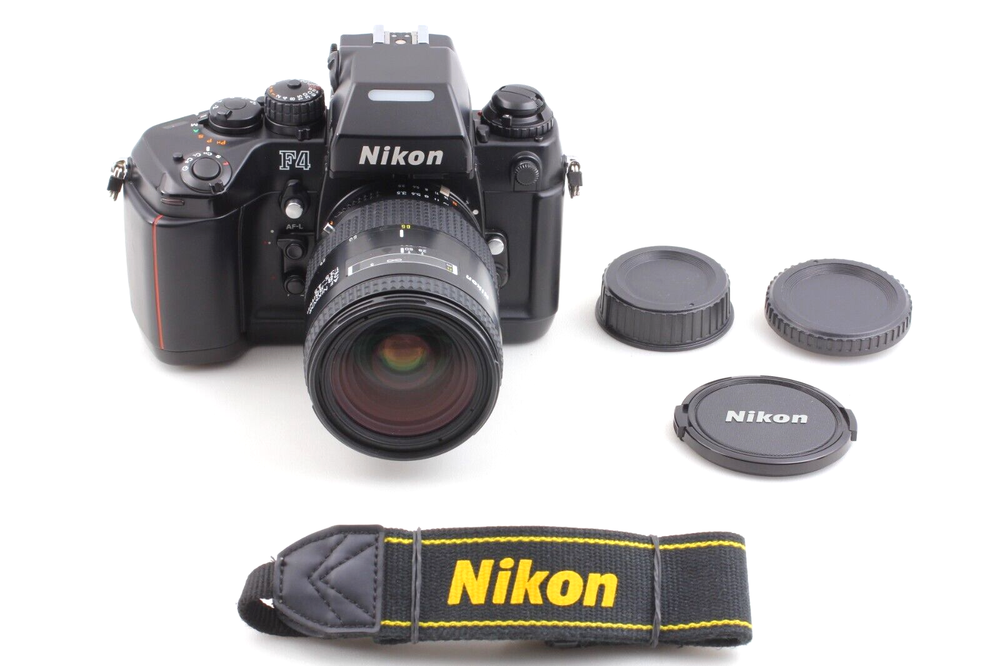[N MINT w/ Strap] Nikon F4 Film Camera SLR Body AF 28-85mm F3.5-4.5 Lens JAPAN