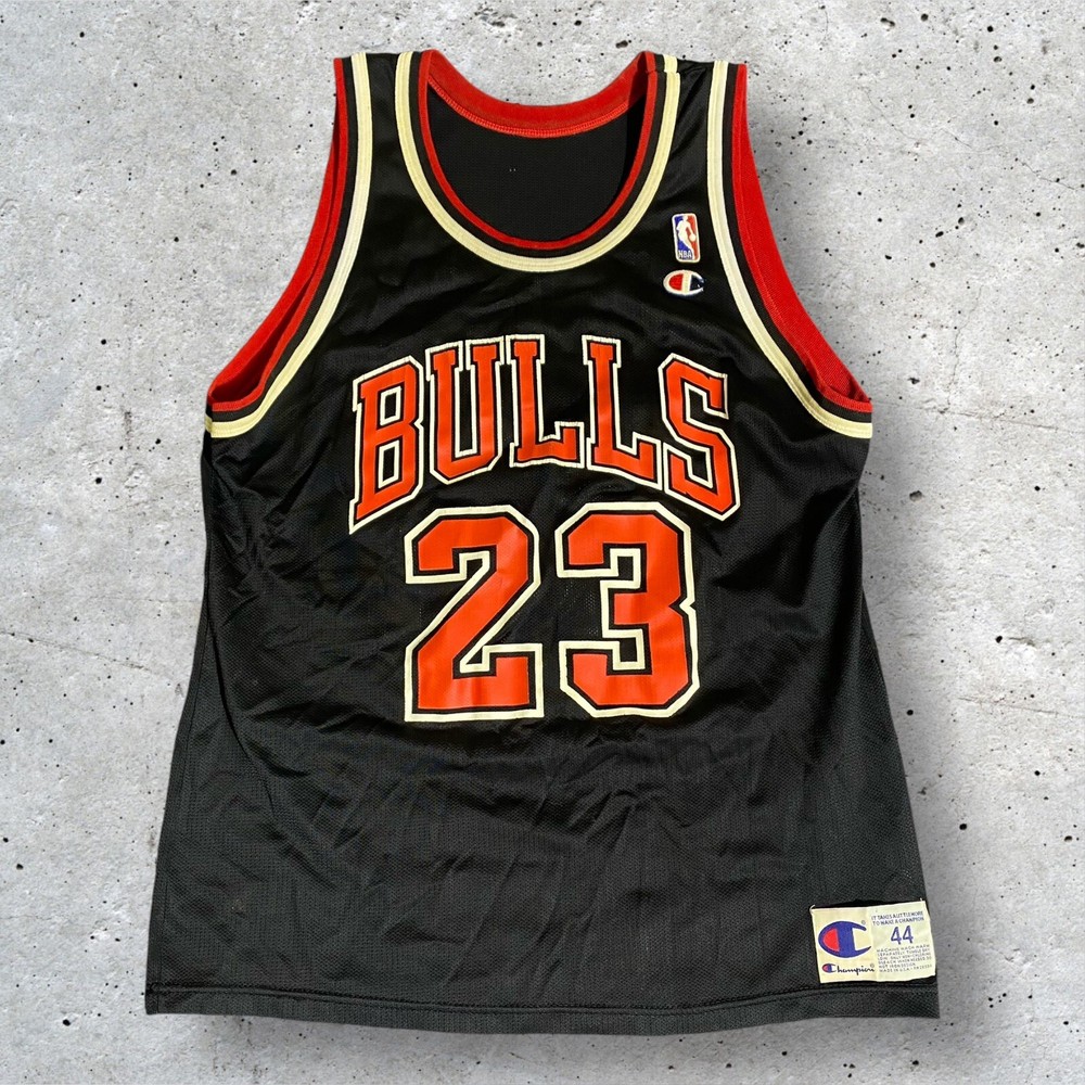 Vintage 90s Chicago Bulls Michael Jordan NBA Jersey Black Size 44 Large