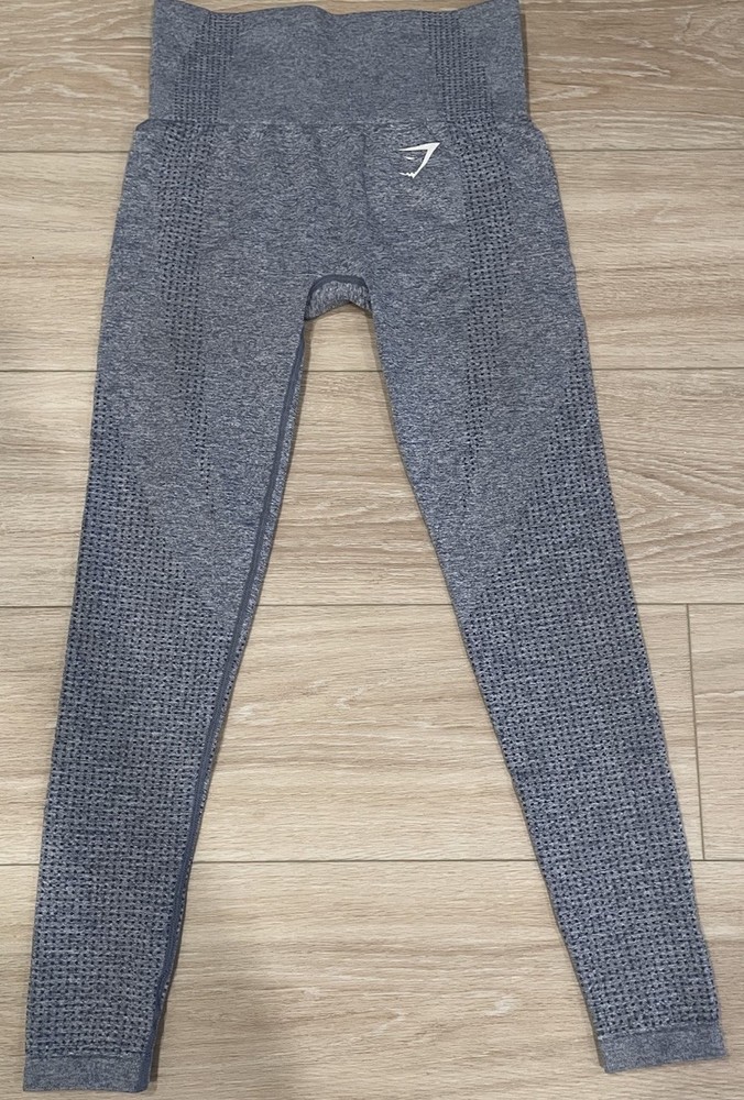 Gymshark Vital Seamless 2.0 Heather Blue Workout Leggings Size S for Women