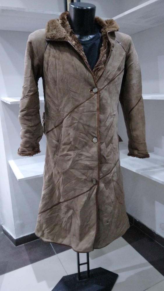 Pre-owned Woman Brown Sheepskin Size 46 MGS056PI