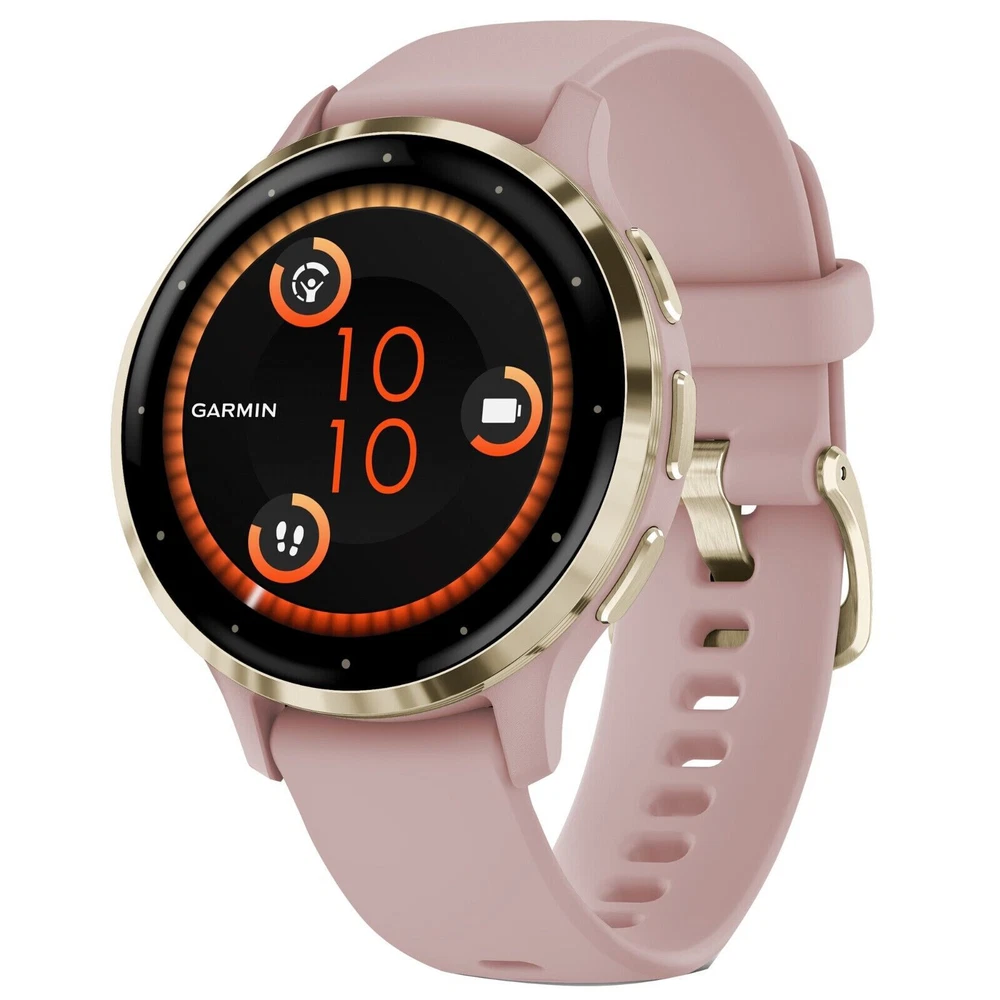 Garmin Venu 3S Smartwatch Fitness Tracking Watch 41mm (Dust Rose) 010-02785-03