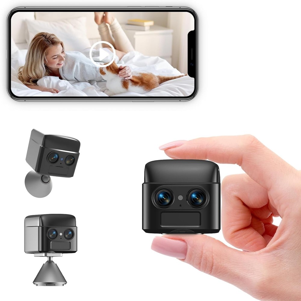 Compact 4K Security Camera with 6x Optical Zoom for Home Monitoring