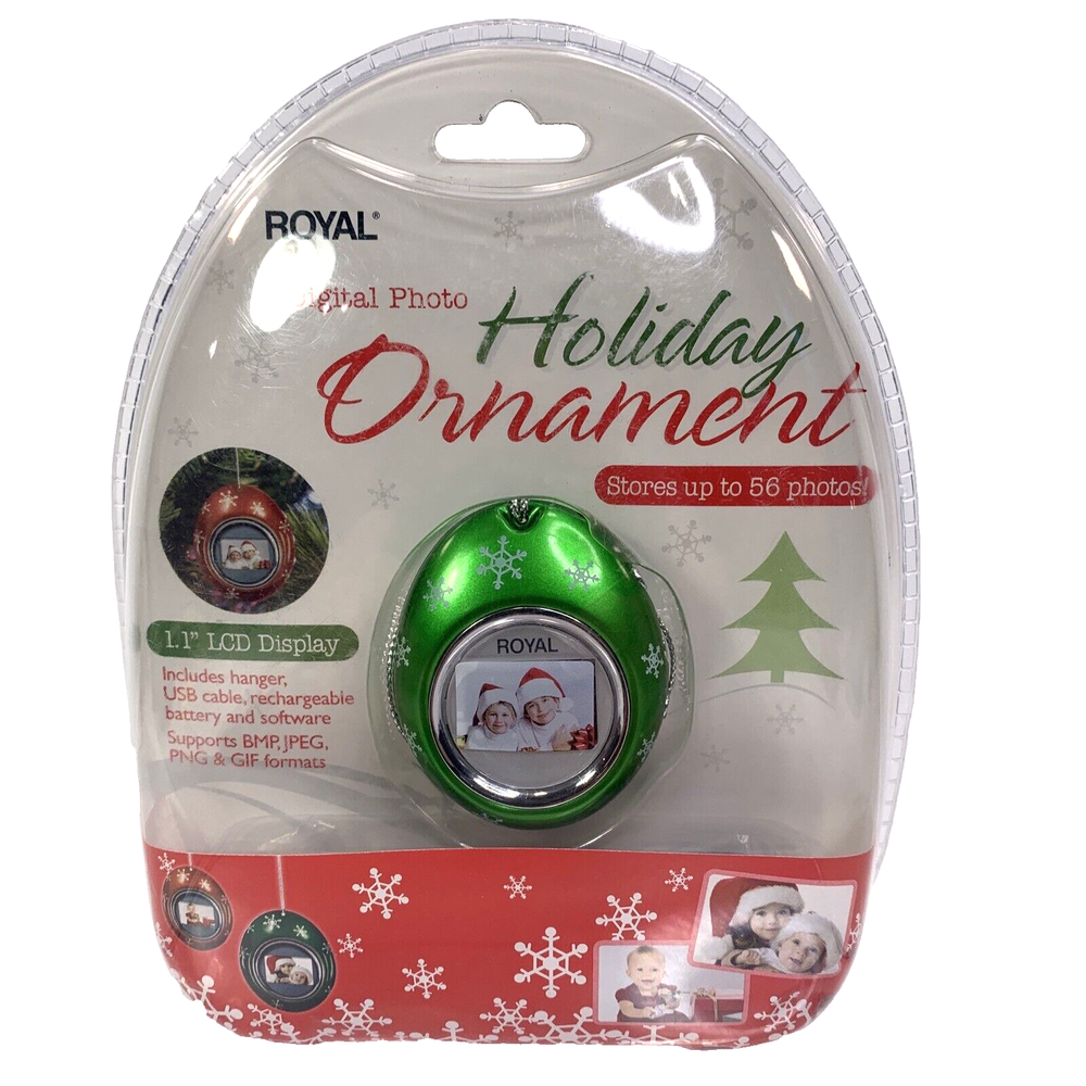 Royal Digital Photo Holiday Ornament Q203 – Personalized Keepsake  
