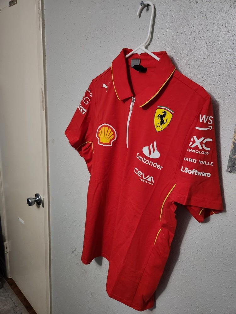 Puma Scuderia Ferrari F1 Men Team Polo SIZE M 2024