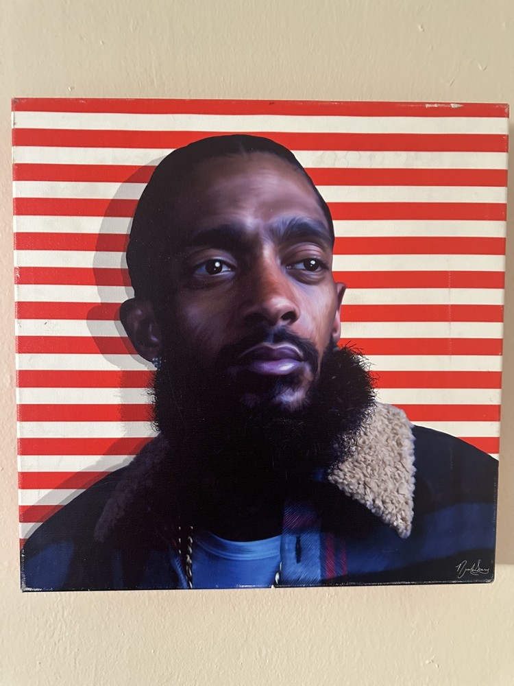 Nipsey Hussle Portrait It's A Painting With Signature