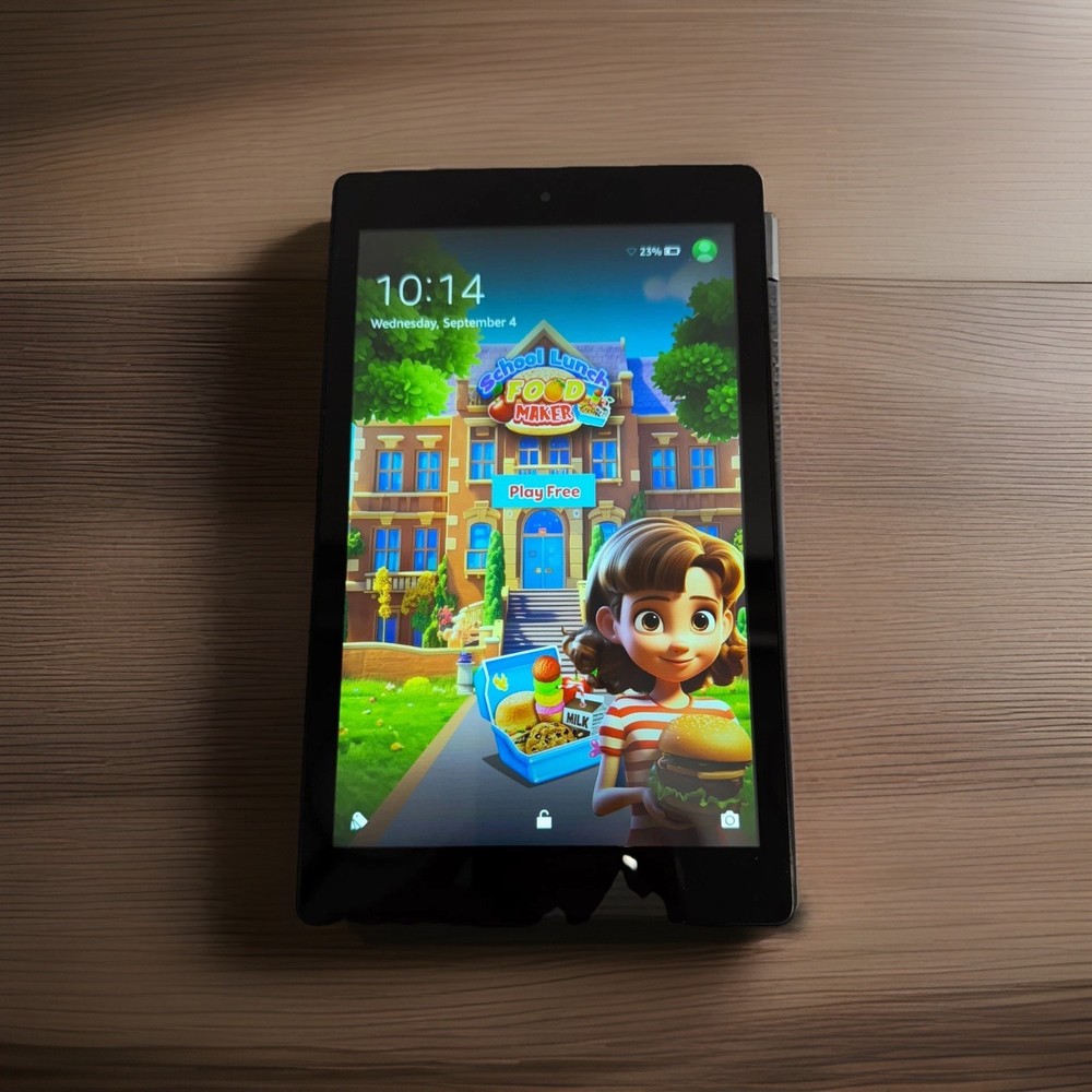 Amazon Fire HD 8 6th Gen 8GB Tablet Black Wi‑Fi – Good Condition