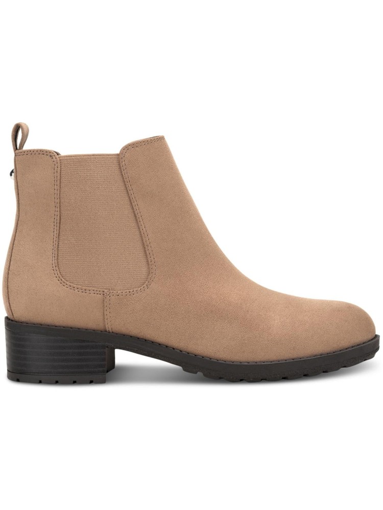 STYLE & COMPANY Womens Beige Gladyy Almond Toe Block Heel Booties 7.5 M