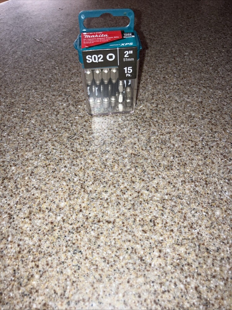 Makita SQ2 Square 2-Inch Impact Driver Power Bits 15-Pack