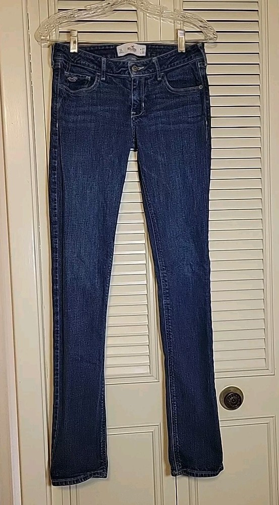 Hollister Jeans Womens Size 5L Skinny Low Rise Stretch Blue Denim California