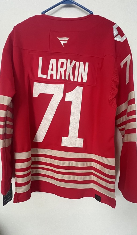 Detroit Red Wings #71 Dylan Larkin New Red Stitched Jersey Mens Size M (50)