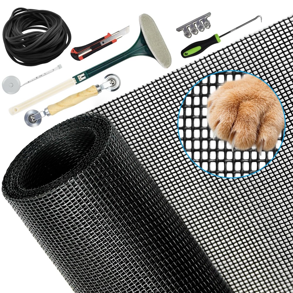 Upgraded Thicken Pet Proof Window Screen Repair Kit DIY Custom Replacement