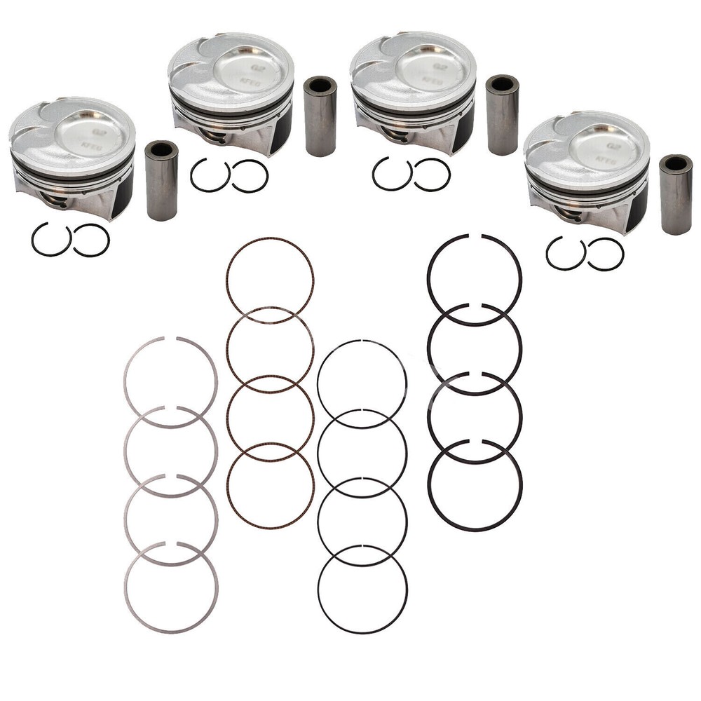 4Pcs Piston & Rings Kit for 2014-2018 Kia Soul Forte 2.0L Engine Replacement