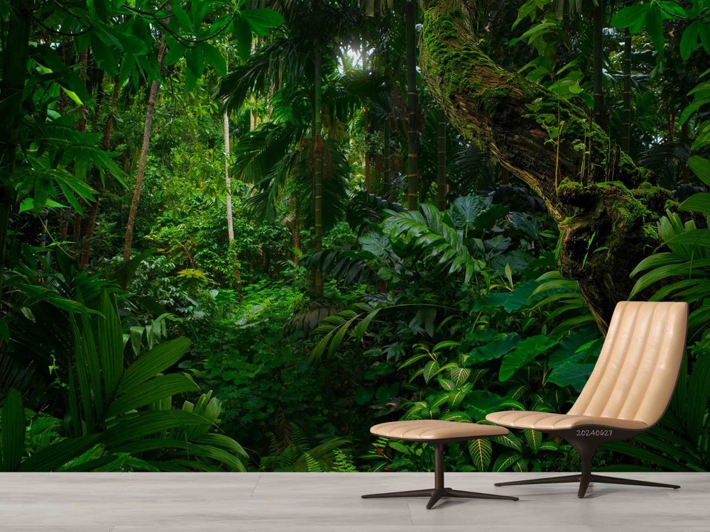 3D Tropical Jungle Landscape Wall Murals Wallpaper Murals Wall Sticker