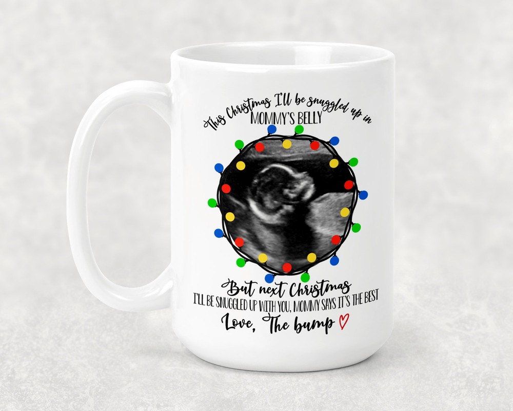 Christmas Ultrasound Picture Mug Personalized Mugs Coffee Mug For Dads Christmas