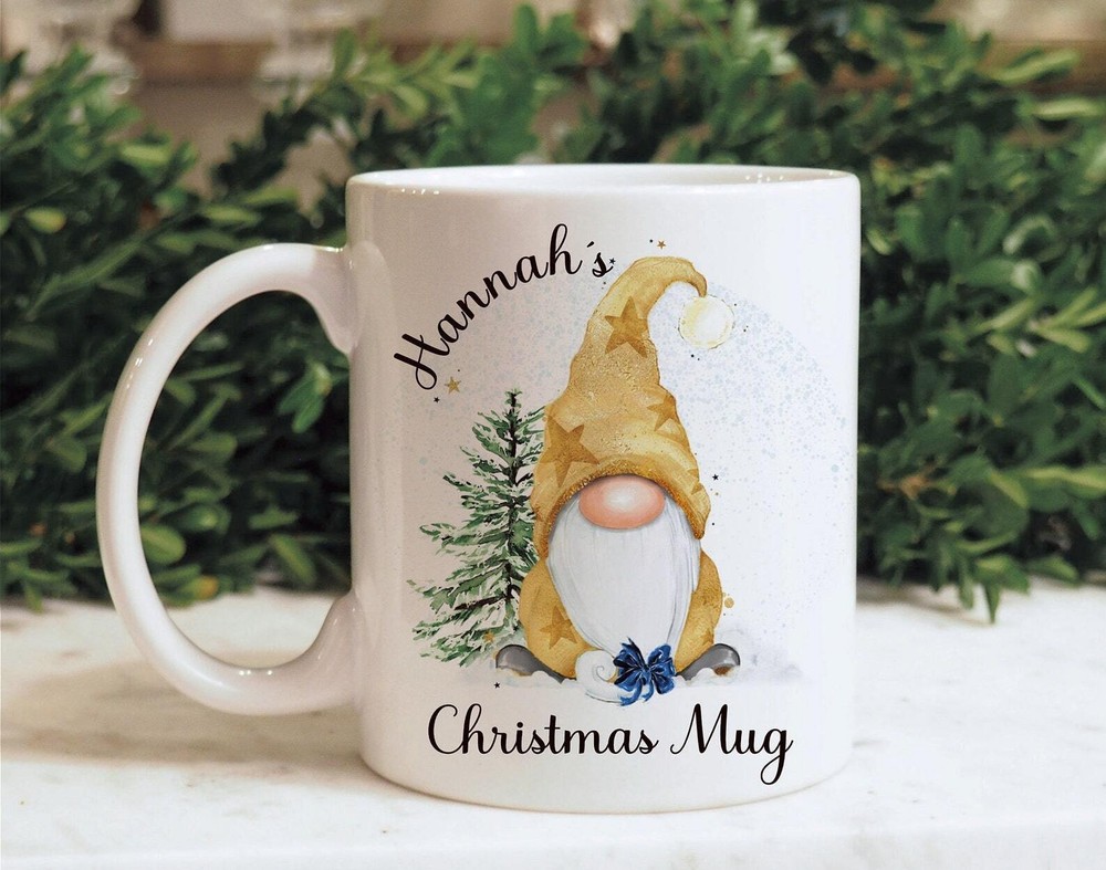 Christmas Gonk Mug Personalised Christmas Mug Christmas Eve Box Mug