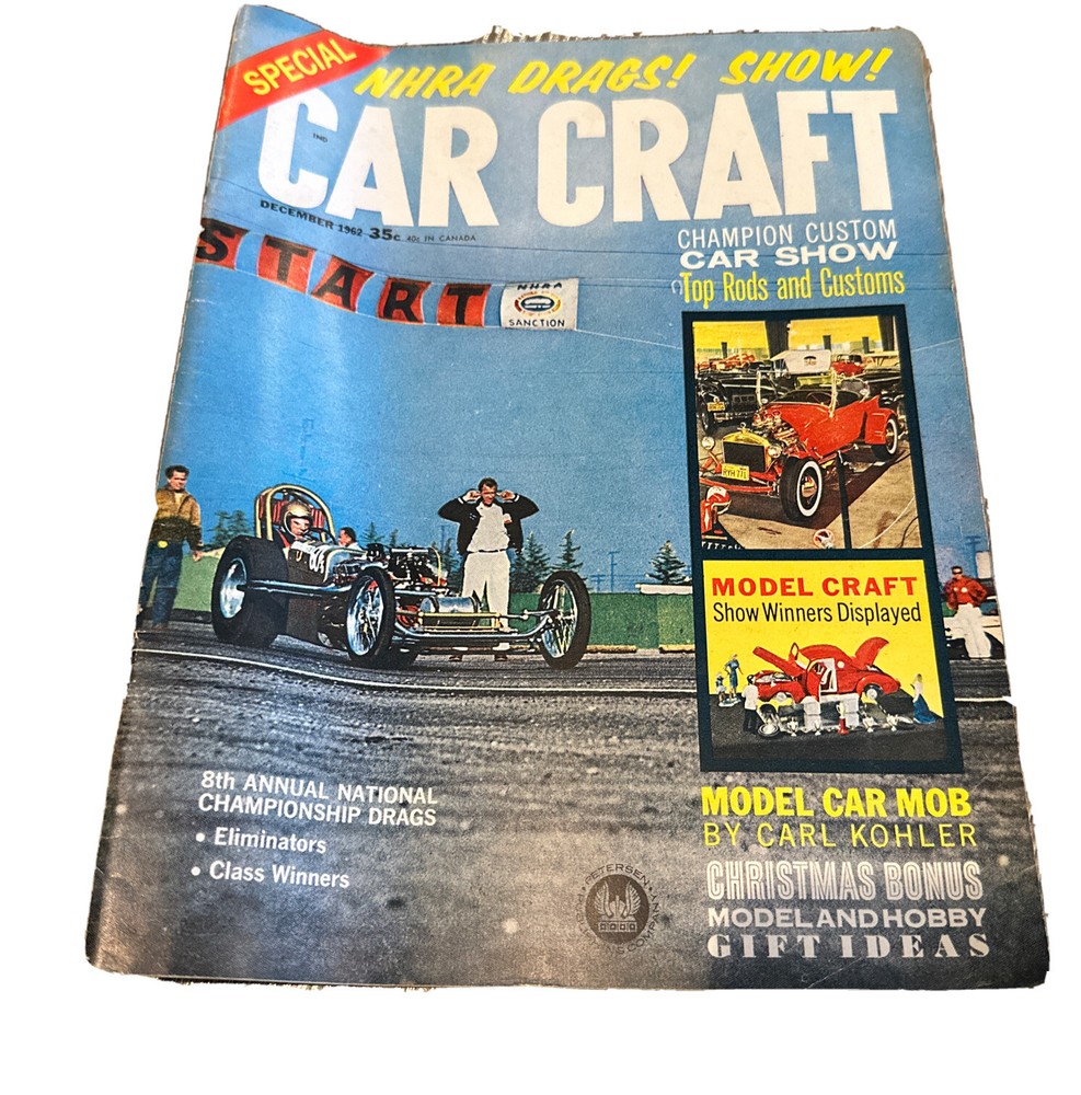 Vintage Car Craft Magazine December 1962 8th Annual National Championship Drags
