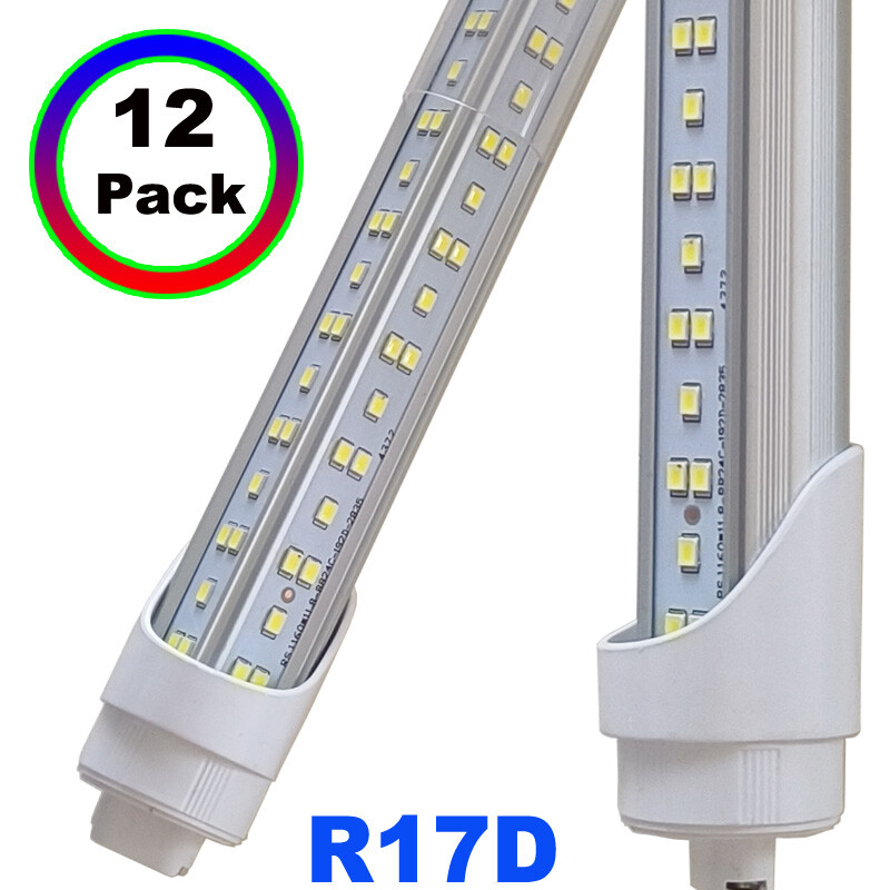 T8 8Ft R17D HO Led Tube Light 8 FOOT Led Bulbs 8Foot 144W 8' Led Shop Light 12pc