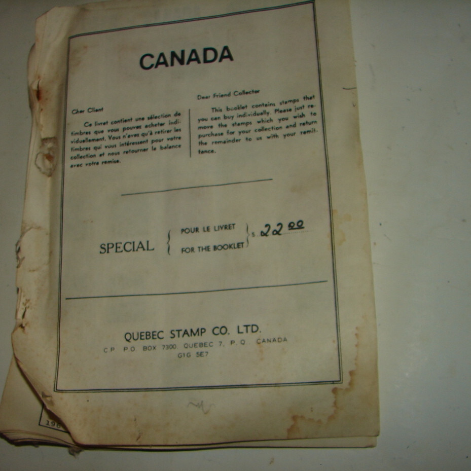 Canada postal  postage stamps collection lot old used hinged old album  424