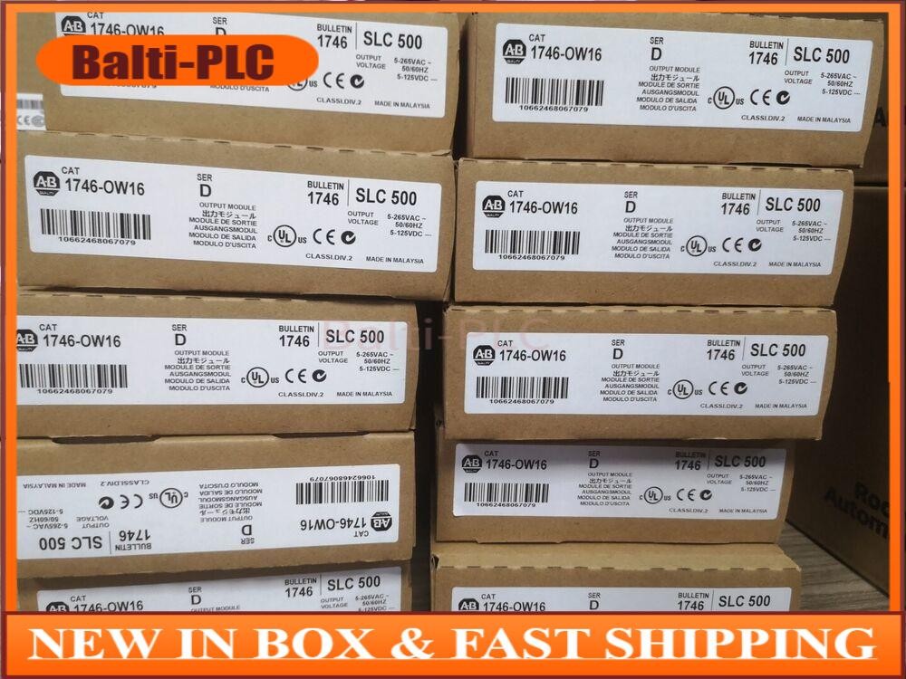 New Allen-Bradley 1746-OW16 SLC 500 Ser D PLC Output Module