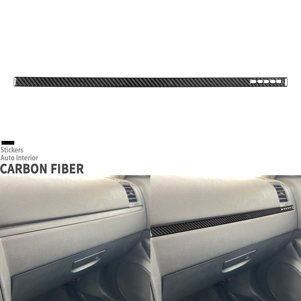 Real Carbon Fiber Co-pilot Dashboard Panel Cover For Dodge Magnum Charger 08-10