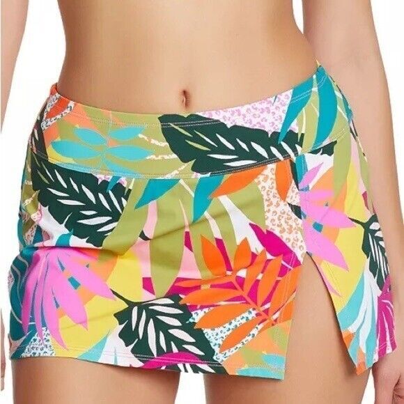 BLEU BY ROD BEATTIE Wild at Heart High-Waist Swim Skirt swimwear, swimsuit 16W
