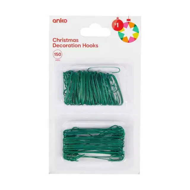 150 Piece Christmas Decoration Hooks . Hang Your Festive Ornaments .Free Postage