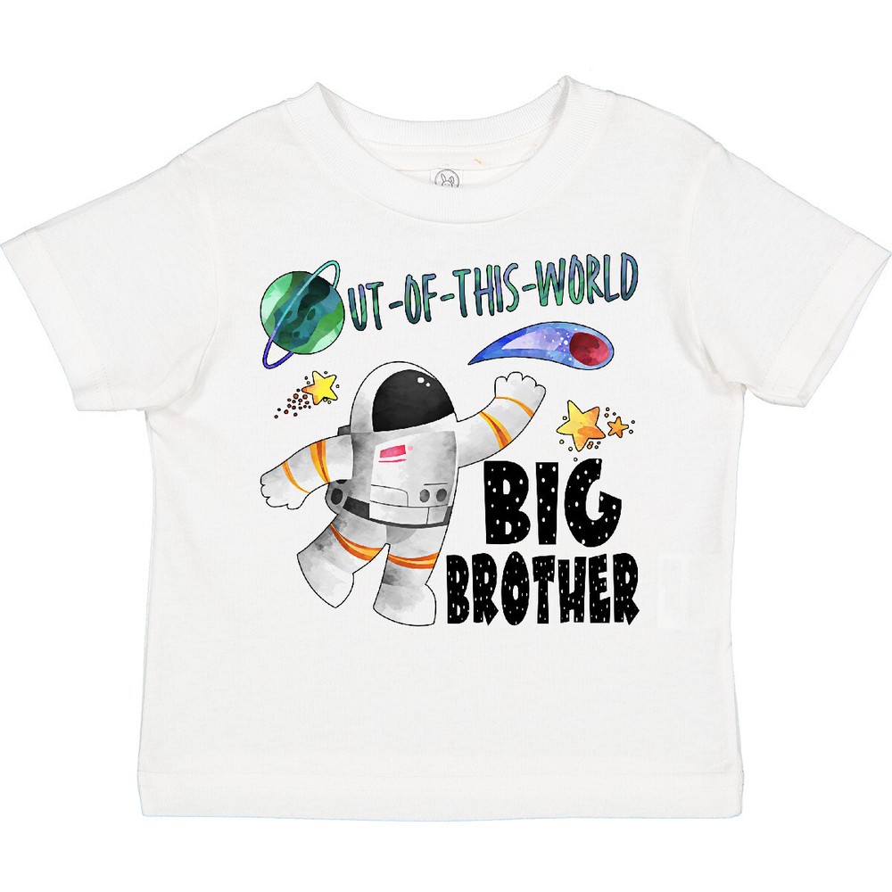 Inktastic Out Of This World Big Brother Astronaut In Space Toddler T-Shirt Sis