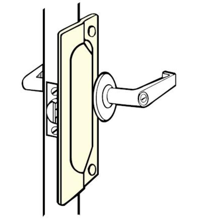 DON-JO LP-207 7-Inch Silver Door Strike Plate Cover